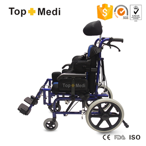 The rehabilitation therapy supplies from aluminum recliner high wheelchair for Cerebr paralysis Boy - Product Image 4
