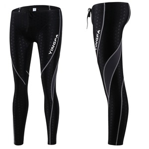 Yingfa 9117 Shark Skin Long Leg Men Youth Big Boys Professional Racing <strong>Leggings</strong> Full Length <strong>Swim</strong> Long Pants <strong>Swim</strong> Jammers - Product Image 3