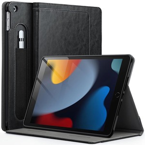 Pour étui pour tablette en cuir Pu veille/réveil automatique Laudtec pour iPad 9e et 10e génération support multi-angle et porte-crayon PBK325 - Product Image 1
