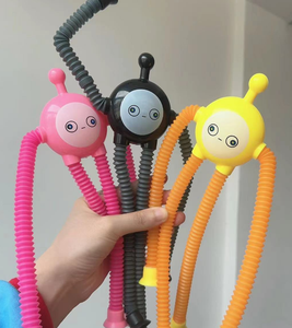 Rompecabezas de estiramiento de huevo de tubo telescópico Unisex, juguete clásico de descompresión, luz mutante para niños de 5 a 7 años, hecho de plástico - Product Image 6