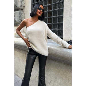 เสื้อสเวตเตอร์แขนยาว Sobe One สำหรับผู้หญิง สวมใส่สบาย ไม่เป็นขุย เนื้อนุ่ม สีชมพู ดำ เบจ น้ำเงิน - Product Image 5