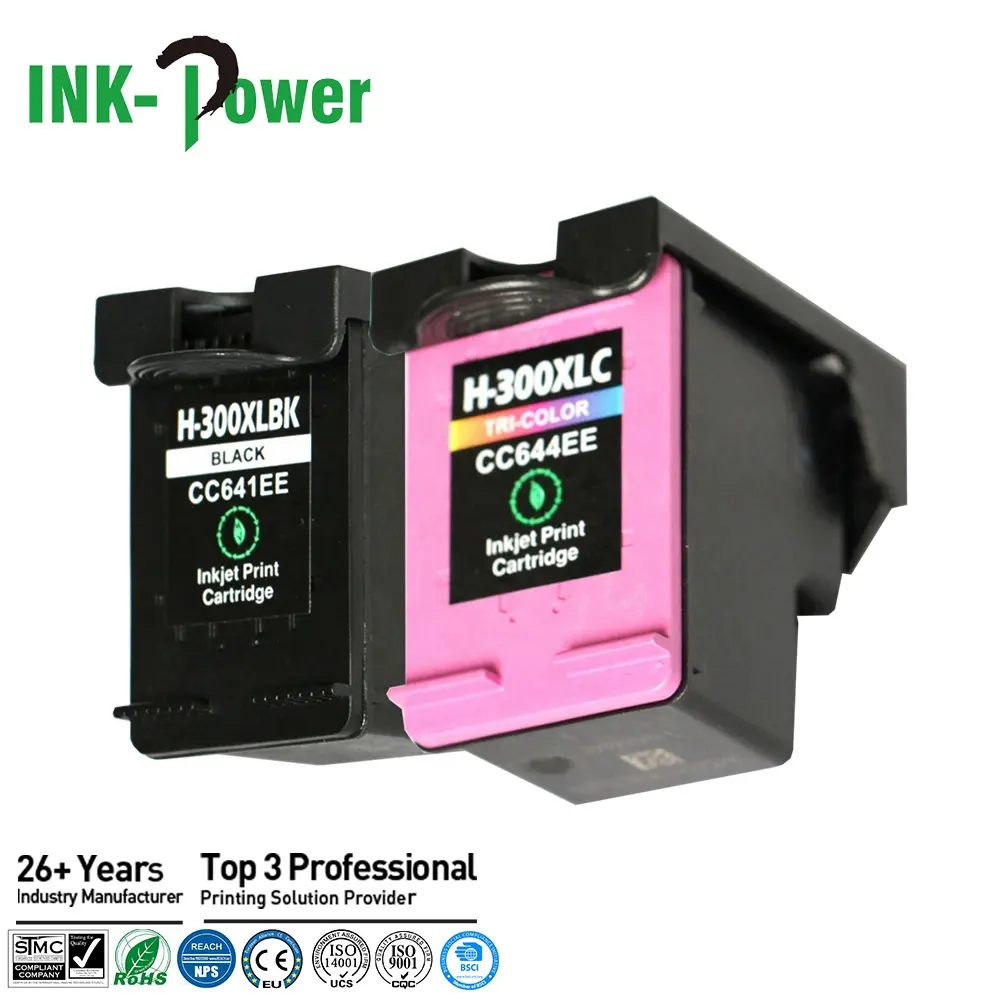 INK-POWER 300 XL 300XL Premium Color Remanufactured Inkjet Ink Cartridge for HP300 HP Deskjet D1660 F2430 F4580 Printer