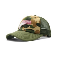 Casquettes de baseball pour enfants, style camionneur, 5 panneaux, en mousse, camouflage, dos en maille, respirantes, pare-soleil, pour l'extérieur