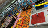 Équipement d'aire de jeux intérieure Soft Play Parc de trampoline Espace Parc d'attractions à thème Aire de jeux intérieure