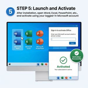 Clé de licence à vie <span class=keywords><strong>Office</strong></span> 2024 Famille et Petite Entreprise, activation mondiale pour compte personnel, clé numérique pour PC/Mac en stock - Product Image 6