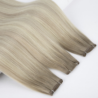 Extensions de cheveux Genius Weft à double trame, invisibles, fines, sans couture, en cheveux vierges européens, les plus vendues, pour usage en salon, livraison rapide