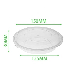 250ml Mỹ phong cách nhựa dùng một lần hộp PP với nắp vòng hình dạng Bát salad - Product Image 2