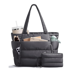 Bolso de Hombro Acolchado Anti-robo con Bolsillo Exterior, Portátil, Compatible con Laptop, Resistente al Agua, Tipo Tote - Product Image 5