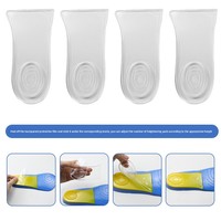 Sol Dalam Sepatu Pria Wanita, Penambah Tinggi Badan, Tak Terlihat, Bahan Poliuretan, Alas Lembut, Tidak Membuat Kaki Lelah, Penyerap Keringat