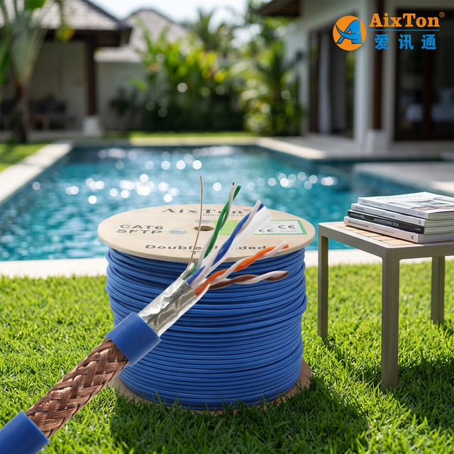 SFTP WATERPROOF ELECTRIC STRANDED COPPER BELDEN CAT6 CABLE SFTP
