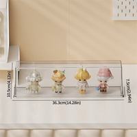 Populaire Transparent Acrylique Mur Monté Mini Jouet Vitrine Boîte Injection En Plastique Fabricants Fourniture pour Poupée De Stockage