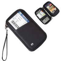 Porta Pasaportes Internacional con Múltiples Ranuras para Tarjetas, Multifuncional, para Documentos de Registro, Viajes de Negocios, Tarjetero de Mano