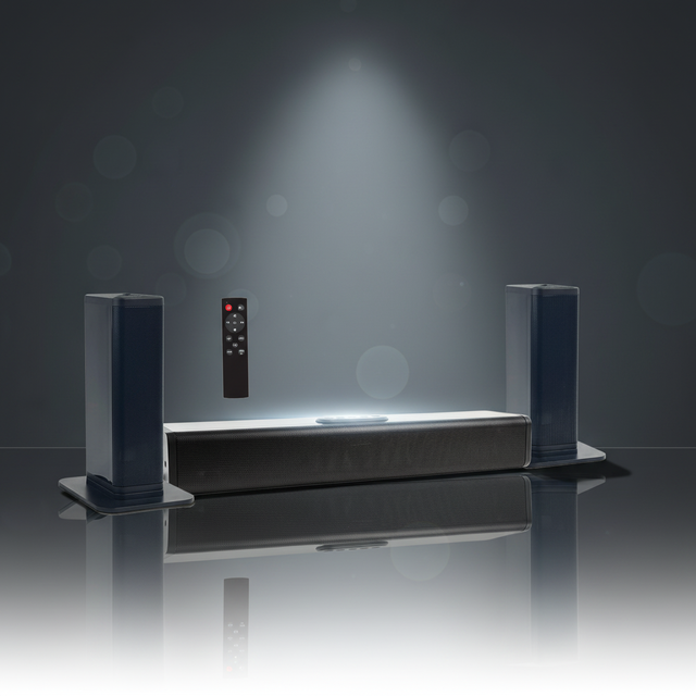 Samtronic 2.1CH Home Theatre Soundbar with Built-In Subwoofer Sound bar New