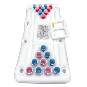 Add LOGO Swimming Pools Games Water Swimming Pool Water Play Equipment Inflatable <b>Beer</b> Pong <b>Table</b> - Product Image 1