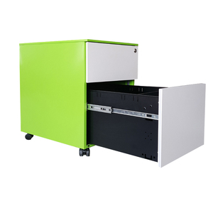 <span class=keywords><strong>ตู้</strong></span>เก็บเอกสารโลหะแบบเคลื่อนที่ 2 ลิ้นชัก ใต้โต๊ะทำงาน พร้อมล้อ สำหรับใช้ในบ้านและสำนักงาน - Product Image 1