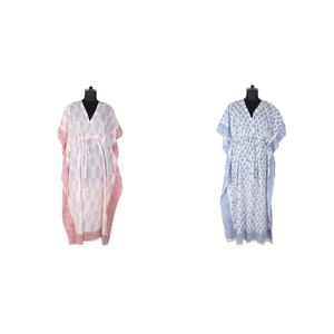 Robe longue Kaftan Sexy, grande taille, col en V profond, mode d'été - Product Image 1