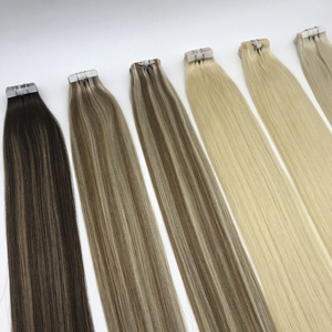 Extensions de cheveux à bandes adhésives les plus vendues en Europe et aux États-Unis, extensions de cheveux longs et raides, perruque en gros pour femmes, peuvent être permanentées - Product Image 2