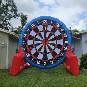 Cible de tir de football gonflable en PVC, jeu de fléchettes de football mobile <span class=keywords><strong>pour</strong></span> l'entraînement en extérieur - Product Image 5