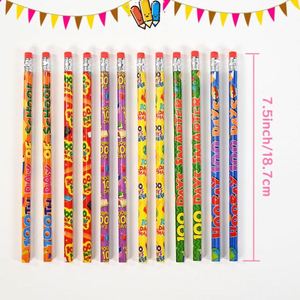 Stylos multifonctions standard pour étudiants en gros, parfumés aux fruits, avec gomme en bois HB, logo personnalisé imprimé, écologiques, prise en main facile - Product Image 4