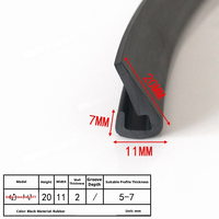 Tira de Protección de Bordes en Forma de U de PVC Multifuncional, Molde Personalizado, Anticolisión, Aislamiento Térmico, Sello para Puerta de Vidrio