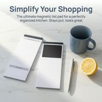 Bloc-notes magnétique personnalisé avec logo, planificateur de repas, liste d'épicerie, bloc-notes magnétique, tableau de notes pour la planification des repas, perte de poids, dîner