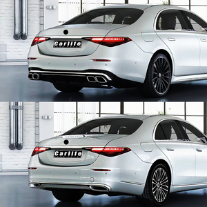 สําหรับชุดแต่งรอบคัน <span class=keywords><strong>Mercedes</strong></span> <span class=keywords><strong>Benz</strong></span> <span class=keywords><strong>S</strong></span> Class W223 <span class=keywords><strong>2021</strong></span>+ เปลี่ยนเป็น S63 <span class=keywords><strong>AMG</strong></span> พร้อมกันชนหน้าหลังและกระจังหน้า - Product Image 3