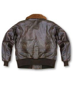 Veste aviateur en cuir de vache véritable 100% brun vieilli de haute qualité en gros OEM - Product Image 2