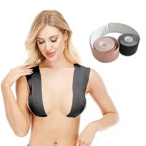 Brassière adhésive de soutien-gorge, élastique, pour lever les seins, sans bretelles, avec couverture pour mamelon, nouveau modèle