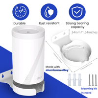 Soporte de Pared para TP-Link Deco BE63/BE65/BE67/BE68/HB410/BE10000/BE11000/BE14000 Sistema Wi-Fi7 de Malla, Aleación de Aluminio, Blanco, Paquete de 2