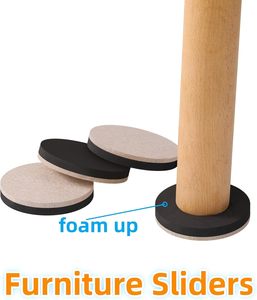 Glisseurs de <span class=keywords><strong>meubles</strong></span> en feutre pour sols en bois dur, glisseurs en feutre robustes, protège-pieds de chaise, protège-sol, déplacez <span class=keywords><strong>facilement</strong></span> vos <span class=keywords><strong>meubles</strong></span> en toute sécurité - Product Image 1