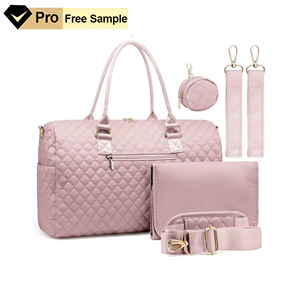 Ensemble de sacs à couches de grande capacité à la mode avec plusieurs poches poches isolées pour bouteilles - Product Image 1