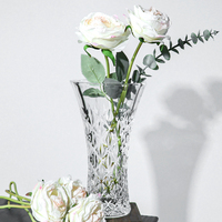 Arrangement de plantes hydroponiques européennes, minimalisme moderne, vase de table, décoration de la maison, vase à fleurs en verre transparent créatif