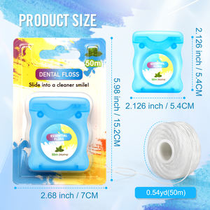 Fil dentaire Nettoyage en profondeur des dents Facile à utiliser Doux sur les gencives Fil dentaire glisse en douceur pour les adultes - Product Image 2