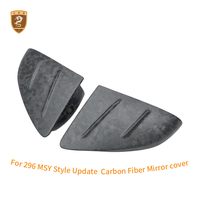 Coques de rétroviseurs en fibre de carbone style MSY pour Ferrari 296 – Coques de rétroviseurs latéraux – Coques de rétroviseurs arrière – Vente en gros