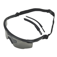 Lunettes tactiques avec 3 lentilles, protection oculaire, anti-buée, lunettes de sécurité, résistance aux impacts, lunettes de tir balistiques