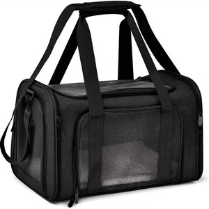 Foldable Pet Carrier Sling Bag - Car-Friendly Breathable <b>Cat</b> Dog Travel Bag - Product Image 1