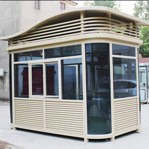 Cabine de sécurité en structure acier sur mesure, poste de garde extérieur portable en panneaux métalliques, poste de service communautaire - Product Image 3