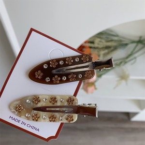 Nuovo Vintage senza soluzione di continuità accessori per capelli Retro strass acetato forcina per donne ragazza fiore decorazione gioielli regalo - Product Image 5