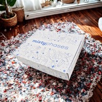Carpeta Corrugada Impresa por Ambos Lados con Laminado Mate a Todo Color, Reciclable, para Embalaje de Regalos de Belleza y Comercio Electrónico