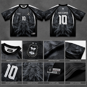 เสื้อยืดโอเวอร์ไซส์ OEM แบบสั่งทำพิเศษ ปักลาย พิมพ์ลาย ไซส์ 10 ผลิตจากโพลีเอสเตอร์ 100% เสื้อฟุต<span class=keywords><strong>บอล</strong></span>สไตล์ยุโรปสำหรับนักเตะ - Product Image 3