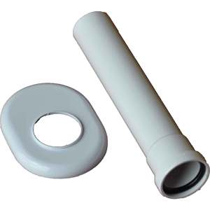 PUCCI Chrome cm 22 ou 143 Connectinig Pipe avec Rosette Outil de tournage de haute qualité - Product Image 1