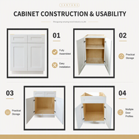 Armoires de cuisine de style américain haut de gamme, personnalisation complète de toute la maison, ensemble complet, qualité supérieure, modulaire, prêt à assembler