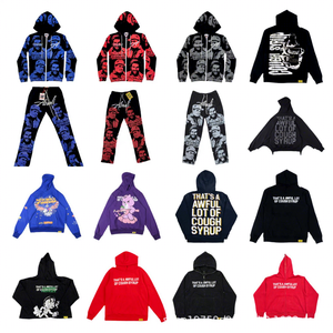 High-end Custom Version, a <strong>Large</strong> Selection of Classic Winter Letter <strong>Hoodies</strong> with Pocket Design, Cotton, Loose-fitting Fashion - Product Image 1