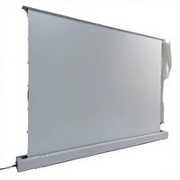Écran de projection électrique au sol de 84 pouces, 16:9, ALR, blanc mat, PVC, portable, pour projecteur de cinéma maison