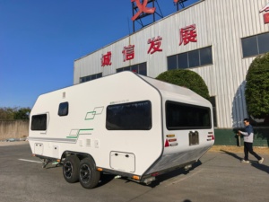 Caravane familiale de luxe, design léger pour le remorquage, camping-car à énergie solaire avec toutes les commodités, vente directe d'usine - Product Image 1