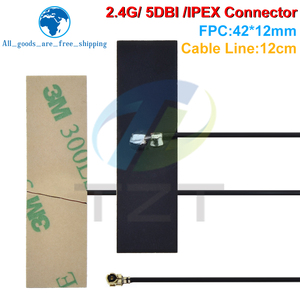 Antena Interna WIFI TZT de 2.4 GHz, FPC 5dBi, Conector IPX IPEX, Antena Omnidireccional, Sistema WLAN IEEE 802.11 <span class=keywords><strong>b</strong></span>/<span class=keywords><strong>g</strong></span>/<span class=keywords><strong>n</strong></span> - Product Image 2