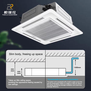 Unité de ventilation à haute efficacité (FCU) 850m³/h R410a, climatiseur cassette 4 voies pour bureau - Product Image 4