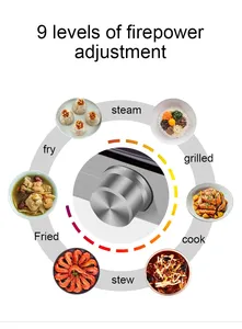 2025 thiết kế mới điện bếp gốm tấm nóng đa chức năng không có bức xạ 3000W không thấm nước hồng ngoại nồi - Product Image 3