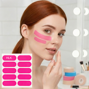 HLK Bande de kinésiologie anti-rides hypoallergénique en coton, marque privée, pour lifting facial et raffermissement de la peau du front - Product Image 5