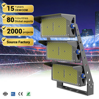 Reflector LED de Alta Potencia para Estadios, Superbrillante, para Exteriores, 500W 1000W 1500W, Impermeable IP65, para Campos de Fútbol